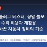 스파크 플러그 테스터, 정말 쓸모 있을까? 수리 비용과 재활용 가치가 바꾼 자동차 정비의 기준