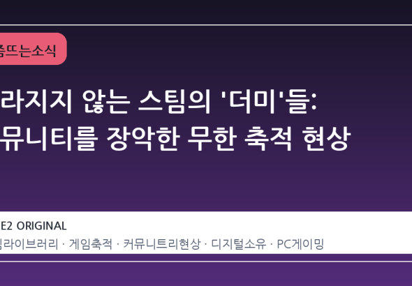 사라지지 않는 스팀의 '더미'들: 커뮤니티를 장악한 무한 축적 현상