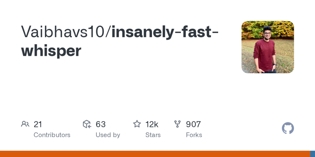 2.5 시간 분량 오디오를 98 초에? 오픈소스 프로젝트 ‘Insanely Fast Whisper’가 뜨는 이유