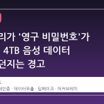 내 목소리가 '영구 비밀번호'가 된 순간: 4TB 음성 데이터 유출이 던지는 경고