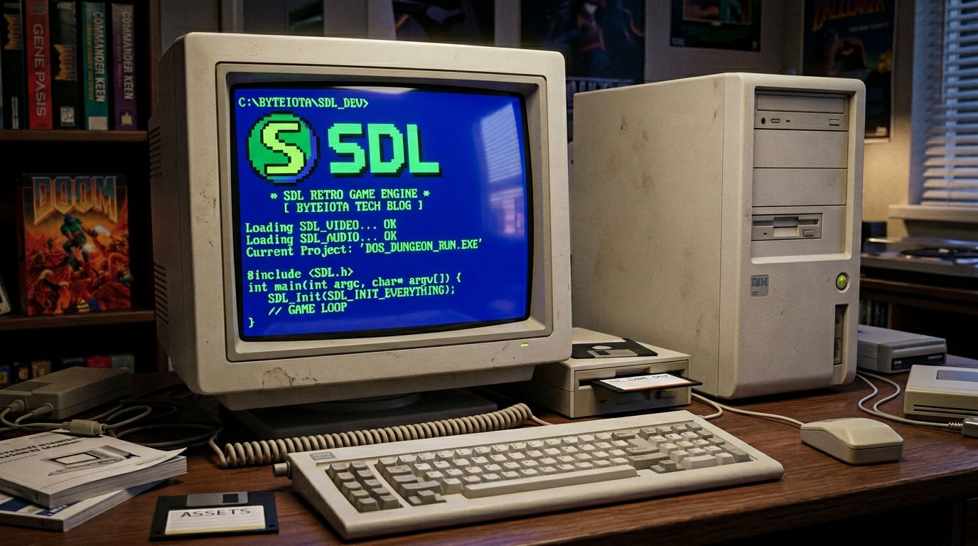 현대 멀티미디어 라이브러리 SDL 의 DOS 복귀가 시사하는 2026 년 레트로 컴퓨팅 흐름