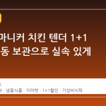 지마켓 마니커 치킨 텐더 1+1 구성, 냉동 보관으로 실속 있게 챙기기