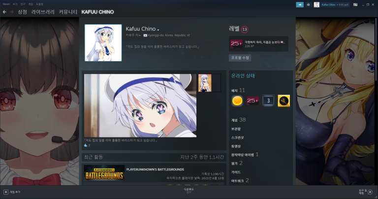 나만의 스팀 프로필을 완성하는 아트웍의 세계