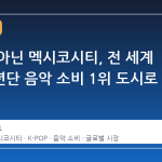 서울이 아닌 멕시코시티, 전 세계 방탄소년단 음악 소비 1위 도시로 부상