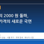 3 년 만의 2000 원 돌파, 휘발유 가격의 새로운 국면