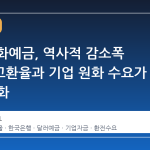 3 월 외화예금, 역사적 감소폭 기록…고환율과 기업 원화 수요가 만든 변화