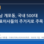 서울 강남 개포동, 국내 500대 기업 대표이사들의 주거지로 주목