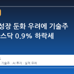 오픈AI 성장 둔화 우려에 기술주 급락, 나스닥 0.9% 하락세