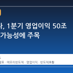 삼성전자, 1분기 영업이익 50조 원 돌파 가능성에 주목