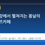 서울 한강에서 펼쳐지는 봄날의 야외 키즈카페