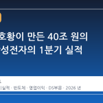 반도체 호황이 만든 40조 원의 문턱, 삼성전자의 1분기 실적 전망