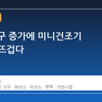 1 인 가구 증가에 미니건조기 시장이 뜨겁다