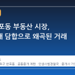 서초 반포동 부동산 시장, 공동중개 담합으로 왜곡된 거래 관행