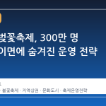여의도 벚꽃축제, 300만 명 유입의 이면에 숨겨진 운영 전략