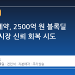 삼천당제약, 2500억 원 블록딜 철회로 시장 신뢰 회복 시도