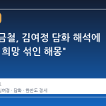 북한 장금철, 김여정 담화 해석에 "한국은 희망 섞인 해몽"