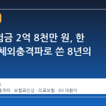 실손보험금 2억 8천만 원, 한 사람이 체외충격파로 쓴 8년의 기록