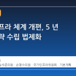 국가 인프라 체계 개편, 5 년 단위 전략 수립 법제화