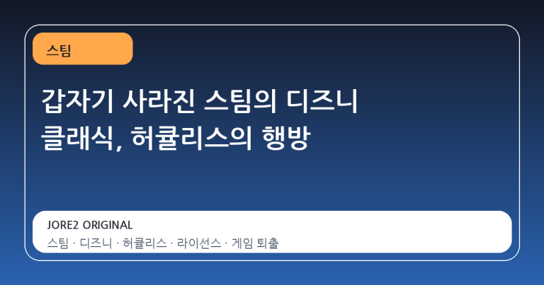 갑자기 사라진 스팀의 디즈니 클래식, 허큘리스의 행방