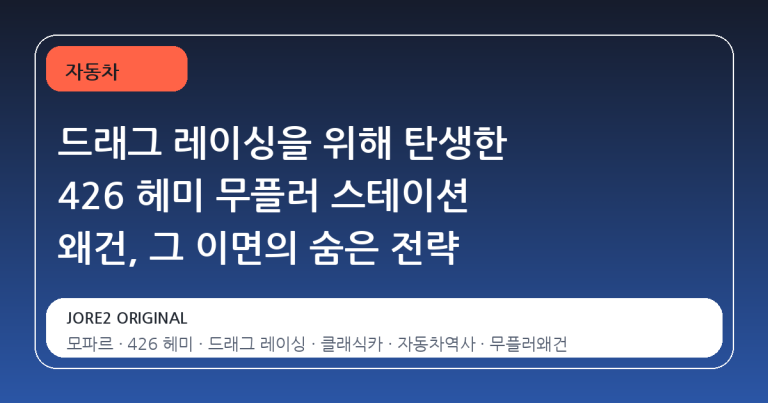드래그 레이싱을 위해 탄생한 426 헤미 무플러 스테이션 왜건, 그 이면의 숨은 전략