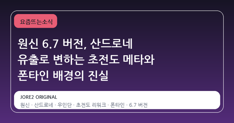 원신 6.7 버전, 산드로네 유출로 변하는 초전도 메타와 폰타인 배경의 진실