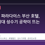 11 번가 파라다이스 부산 호텔, 19 만 원대 성수기 공략이 뜨는 이유