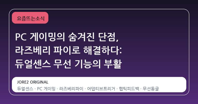 PC 게이밍의 숨겨진 단점, 라즈베리 파이로 해결하다: 듀얼센스 무선 기능의 부활
