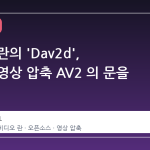비디오 란의 'Dav2d', 차세대 영상 압축 AV2 의 문을 연다