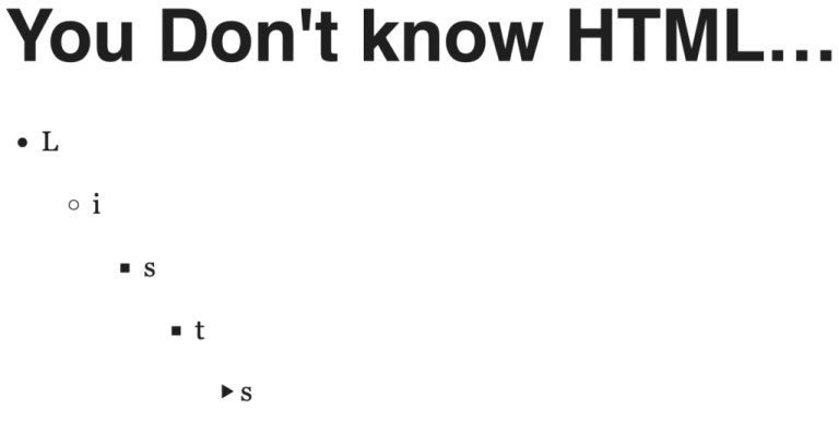 HTML 리스트, 단순 나열을 넘어선 웹 구조의 재발견