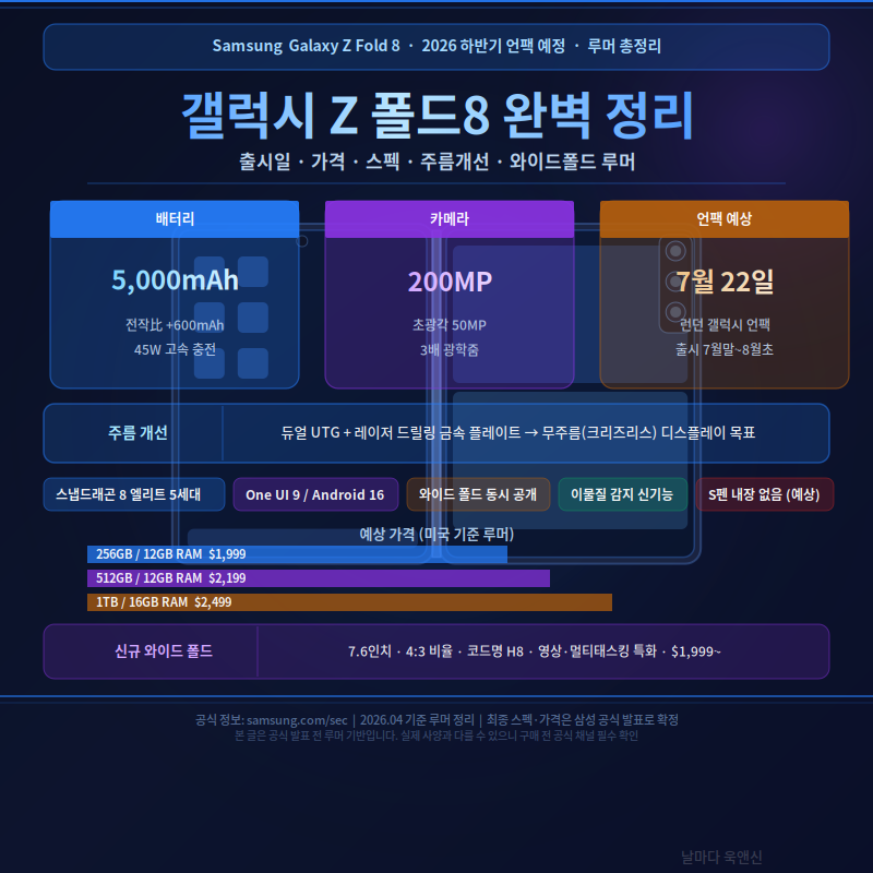 갤럭시 Z 폴드8, 주름 없는 화면과 와이드 폼팩터가 불러온 폴더블의 대전환