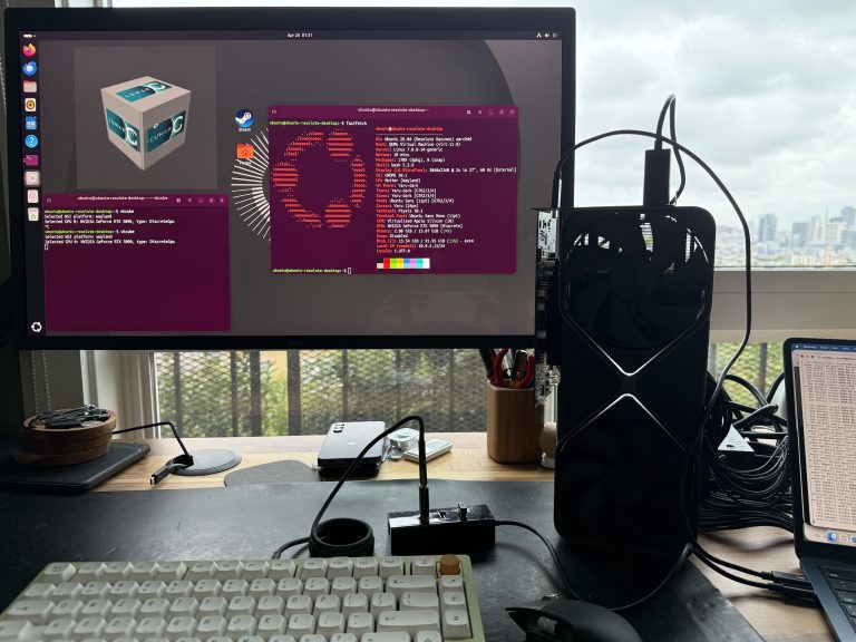 RTX 5090를 M4 맥북 에어에 달았다: 게임은 가능할까, AI 추론은?