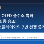 LG화학, OLED 중수소 특허 대법원 최종 승소: 삼성디스플레이와의 7년 전쟁 종착점