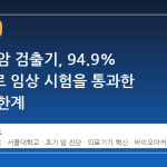 휴대용 암 검출기, 94.9% 정확도로 임상 시험을 통과한 이유와 한계