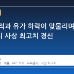 애플 실적과 유가 하락이 맞물리며 뉴욕증시 사상 최고치 경신