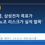 씨티그룹, 삼성전자 목표가 하향…'노조 리스크가 실적 발목'