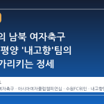 8 년 만의 남북 여자축구 결승전, 평양 '내고향'팀의 방한이 가리키는 정세