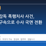 김창민 감독 폭행치사 사건, 피의자 구속으로 수사 국면 전환