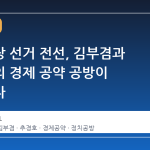 대구시장 선거 전선, 김부겸과 추경호의 경제 공약 공방이 가열된다