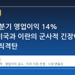KCC, 1분기 영업이익 14% 감소…미국과 이란의 군사적 긴장이 실적에 직격탄
