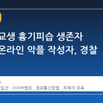 광주 고교생 흉기피습 생존자 모욕한 온라인 악플 작성자, 경찰 입건