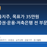 한국금융지주, 목표가 35만원 상향…증권·운용·저축은행 전 부문 호조