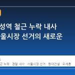 GTX 삼성역 철근 누락 내사 시작, 서울시장 선거의 새로운 변수