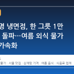 서울 유명 냉면점, 한 그릇 1만 8000원 돌파…여름 외식 물가 상승세 가속화