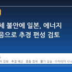 중동 정세 불안에 일본, 에너지 안보 대응으로 추경 편성 검토