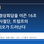 베이징 정상회담을 이끈 16조 달러의 사절단, 트럼프의 포트폴리오가 드러난다