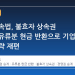 개정 상속법, 불효자 상속권 박탈과 유류분 현금 반환으로 기업 승계 전략 재편