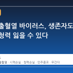 치명적 출혈열 바이러스, 생존자도 시력과 청력 잃을 수 있다