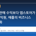 아이폰 판매 수익보다 앱스토어가 더 큰 수익원, 애플의 비즈니스 구조 변화
