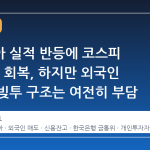엔비디아 실적 반등에 코스피 8000선 회복, 하지만 외국인 매도와 빚투 구조는 여전히 부담