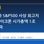 나스닥과 S&P500 사상 최고치 경신, 마이크론 시가총액 1조 달러 돌파